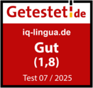 Zertifikat von Getestet.de für iq-wissen.de