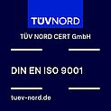 DIN EN ISO 9001 Zertifikat vom TÜV Nord für iq-wissen.de