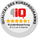 Siegel für Qualität des Kursprogramms von iQ